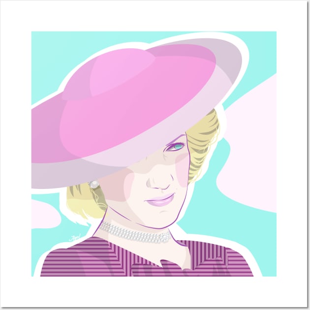 Lady Diana Spencer Princess of Wales Wall Art by aye_artdg